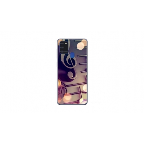 Husa personalizata tip carcasa HQPrint pentru Samsung Galaxy A21S, model Notes, multicolor, S1D1M0328