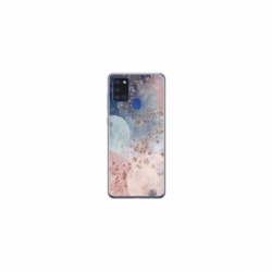 Husa personalizata tip carcasa HQPrint pentru Samsung Galaxy A21S, model Abstract 2, multicolor, S1D1M0335