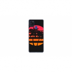 Husa personalizata tip carcasa HQPrint pentru Samsung Galaxy A21S, model Beach View 3, multicolor, S1D1M0337