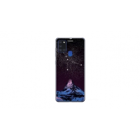 Husa personalizata tip carcasa HQPrint pentru Samsung Galaxy A21S, model Cancer Sky, multicolor, S1D1M0356