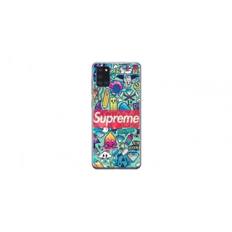 Husa personalizata tip carcasa HQPrint pentru Samsung Galaxy A21S, model Supreme, multicolor, S1D1M0360