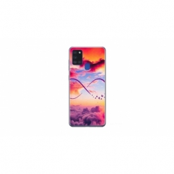Husa personalizata tip carcasa HQPrint pentru Samsung Galaxy A21S, model Bright Infinity, multicolor, S1D1M0377