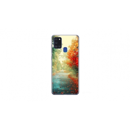 Husa personalizata tip carcasa HQPrint pentru Samsung Galaxy A21S, model Nice View 15, multicolor, S1D1M0383