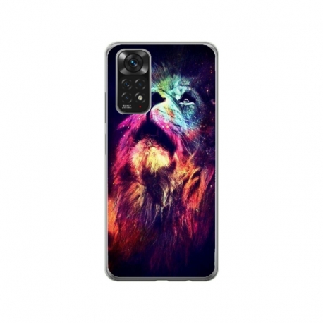 Husa personalizata tip carcasa HQPrint pentru Xiaomi Redmi Note 11, model Celestial Lion, multicolor, S1D1M0002