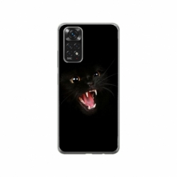 Husa personalizata tip carcasa HQPrint pentru Xiaomi Redmi Note 11, model Black Cat 2, multicolor, S1D1M0016