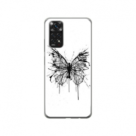 Husa personalizata tip carcasa HQPrint pentru Xiaomi Redmi Note 11, model Butterfly 3, multicolor, S1D1M0030