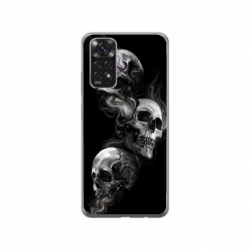 Husa personalizata tip carcasa HQPrint pentru Xiaomi Redmi Note 11, model Skulls, multicolor, S1D1M0032