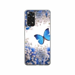 Husa personalizata tip carcasa HQPrint pentru Xiaomi Redmi Note 11, model Butterfly 4, multicolor, S1D1M0041