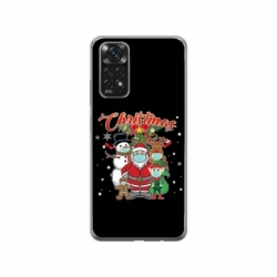 Husa personalizata tip carcasa HQPrint pentru Xiaomi Redmi Note 11, model Covid Christmas, multicolor, S1D1M0054