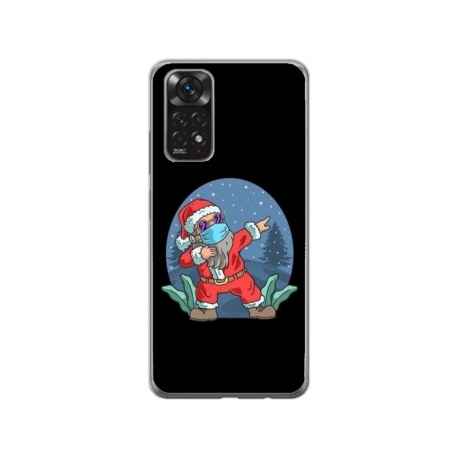 Husa personalizata tip carcasa HQPrint pentru Xiaomi Redmi Note 11, model Covid Santa, multicolor, S1D1M0055