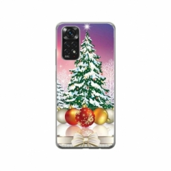 Husa personalizata tip carcasa HQPrint pentru Xiaomi Redmi Note 11, model Christmas Tree 1, multicolor, S1D1M0057