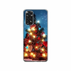 Husa personalizata tip carcasa HQPrint pentru Xiaomi Redmi Note 11, model Christmas Tree 2, multicolor, S1D1M0058