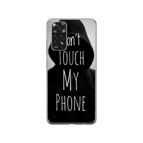 Husa personalizata tip carcasa HQPrint pentru Xiaomi Redmi Note 11, model Dont touch my phone 2, multicolor, S1D1M0065