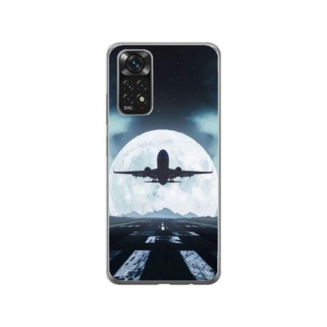 Husa personalizata tip carcasa HQPrint pentru Xiaomi Redmi Note 11, model Moon Landing, multicolor, S1D1M0077