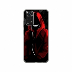 Husa personalizata tip carcasa HQPrint pentru Xiaomi Redmi Note 11, model Evil Hoodie Man, multicolor, S1D1M0197