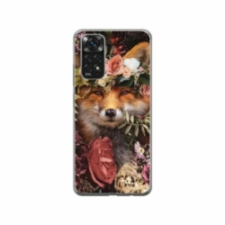 Husa personalizata tip carcasa HQPrint pentru Xiaomi Redmi Note 11, model Fox, multicolor, S1D1M0213