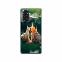 Husa personalizata tip carcasa HQPrint pentru Xiaomi Redmi Note 11, model Snail, multicolor, S1D1M0231