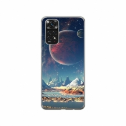 Husa personalizata tip carcasa HQPrint pentru Xiaomi Redmi Note 11, model Alien Planet, multicolor, S1D1M0264