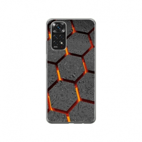 Husa personalizata tip carcasa HQPrint pentru Xiaomi Redmi Note 11, model Lava Hex, multicolor, S1D1M0265