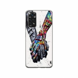 Husa personalizata tip carcasa HQPrint pentru Xiaomi Redmi Note 11, model Abstract Holding, multicolor, S1D1M0271