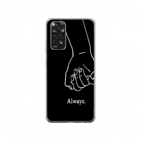 Husa personalizata tip carcasa HQPrint pentru Xiaomi Redmi Note 11, model Always and Forever 1, multicolor, S1D1M0279