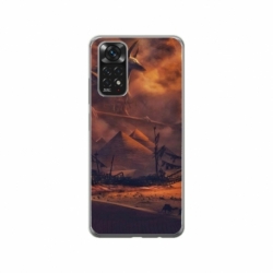 Husa personalizata tip carcasa HQPrint pentru Xiaomi Redmi Note 11, model Anubis, multicolor, S1D1M0281