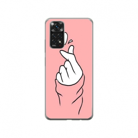 Husa personalizata tip carcasa HQPrint pentru Xiaomi Redmi Note 11, model Heart Snap, multicolor, S1D1M0285