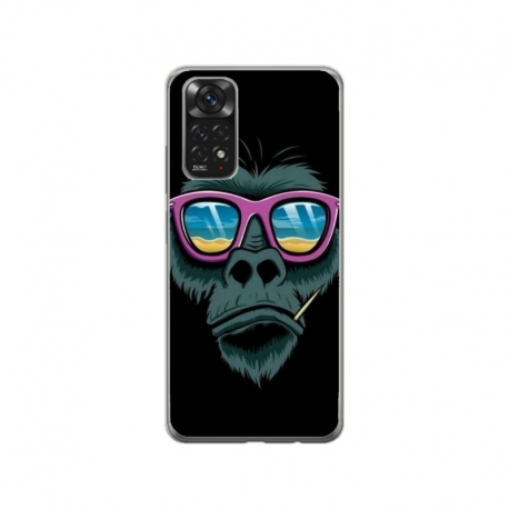 Husa personalizata tip carcasa HQPrint pentru Xiaomi Redmi Note 11, model Gorilla, multicolor, S1D1M0288