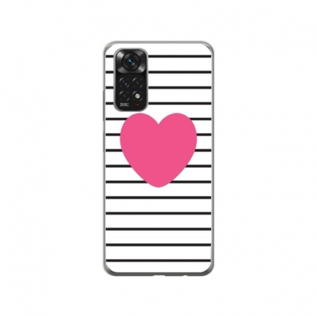 Husa personalizata tip carcasa HQPrint pentru Xiaomi Redmi Note 11, model Heart, multicolor, S1D1M0291