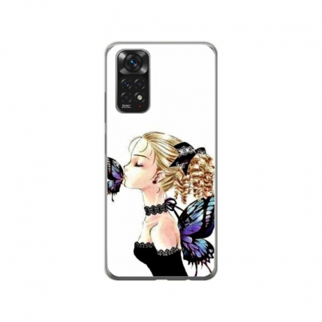 Husa personalizata tip carcasa HQPrint pentru Xiaomi Redmi Note 11, model Butterfly Fairy, multicolor, S1D1M0294