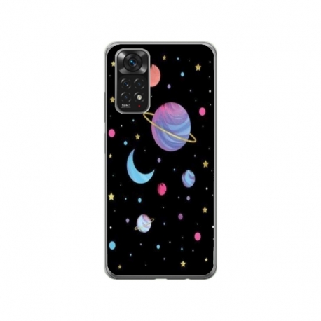 Husa personalizata tip carcasa HQPrint pentru Xiaomi Redmi Note 11, model Colorful 6, multicolor, S1D1M0311