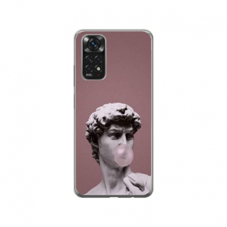 Husa personalizata tip carcasa HQPrint pentru Xiaomi Redmi Note 11, model Bubble Gum Statue, multicolor, S1D1M0317