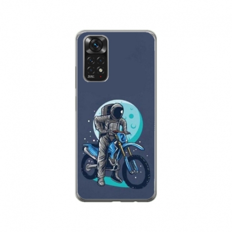 Husa personalizata tip carcasa HQPrint pentru Xiaomi Redmi Note 11, model Biker Astronaout, multicolor, S1D1M0375