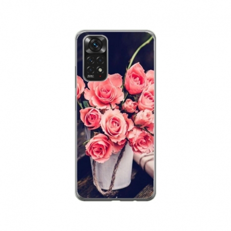 Husa personalizata tip carcasa HQPrint pentru Xiaomi Redmi Note 11, model Flowers 22, multicolor, S1D1M0379