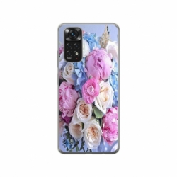 Husa personalizata tip carcasa HQPrint pentru Xiaomi Redmi Note 11S, model Flowers 1, multicolor, S1D1M0026