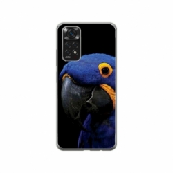 Husa personalizata tip carcasa HQPrint pentru Xiaomi Redmi Note 11S, model Blue Parrot, multicolor, S1D1M0145