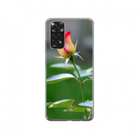 Husa personalizata tip carcasa HQPrint pentru Xiaomi Redmi Note 11S, model Flowers 13, multicolor, S1D1M0206