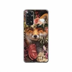 Husa personalizata tip carcasa HQPrint pentru Xiaomi Redmi Note 11S, model Fox, multicolor, S1D1M0213