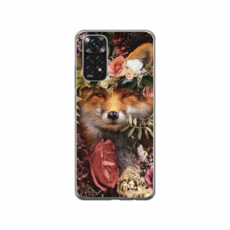 Husa personalizata tip carcasa HQPrint pentru Xiaomi Redmi Note 11S, model Fox, multicolor, S1D1M0213