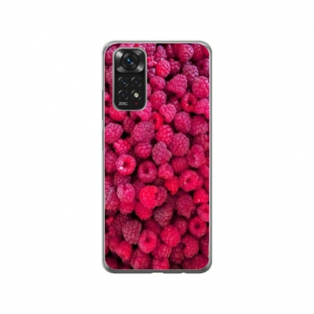 Husa personalizata tip carcasa HQPrint pentru Xiaomi Redmi Note 11S, model Zmeura, multicolor, S1D1M0234