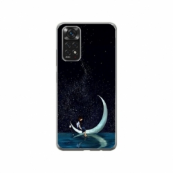 Husa personalizata tip carcasa HQPrint pentru Xiaomi Redmi Note 11S, model Moon Fishing, multicolor, S1D1M0270
