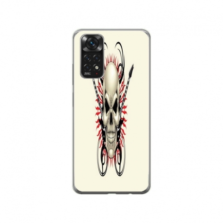 Husa personalizata tip carcasa HQPrint pentru Xiaomi Redmi Note 11S, model Skull 1, multicolor, S1D1M0284