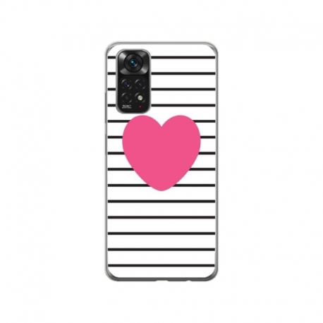 Husa personalizata tip carcasa HQPrint pentru Xiaomi Redmi Note 11S, model Heart, multicolor, S1D1M0291