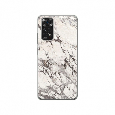 Husa personalizata tip carcasa HQPrint pentru Xiaomi Redmi Note 11S, model White Marble, multicolor, S1D1M0325