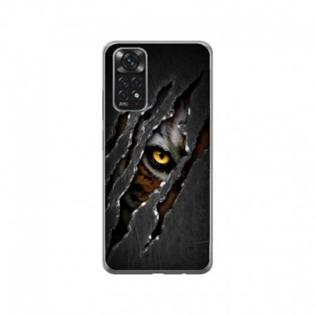 Husa personalizata tip carcasa HQPrint pentru Xiaomi Redmi Note 11S, model Hidden Tiger, multicolor, S1D1M0332