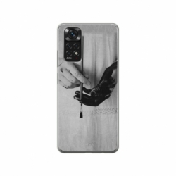 Husa personalizata tip carcasa HQPrint pentru Xiaomi Redmi Note 11S, model Black Paint, multicolor, S1D1M0336