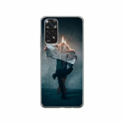 Husa personalizata tip carcasa HQPrint pentru Xiaomi Redmi Note 11S, model Burn the News, multicolor, S1D1M0345