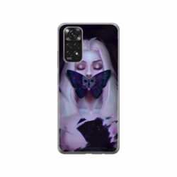Husa personalizata tip carcasa HQPrint pentru Xiaomi Redmi Note 11S, model Butterfly Mouth 1, multicolor, S1D1M0351