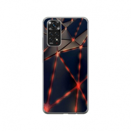 Husa personalizata tip carcasa HQPrint pentru Xiaomi Redmi Note 11S, model Lava Triangles, multicolor, S1D1M0367