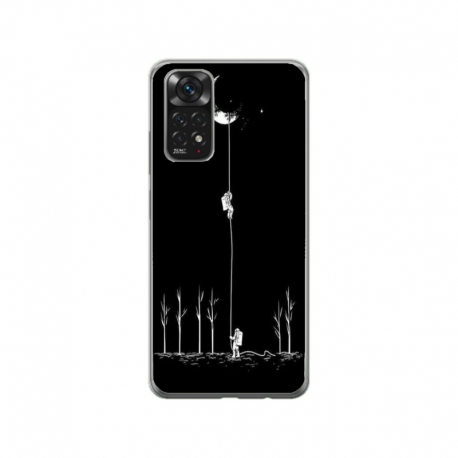 Husa personalizata tip carcasa HQPrint pentru Xiaomi Redmi Note 11 Pro 4G, model Climbing to the Moon, multicolor, S1D1M0233